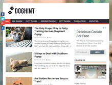 Tablet Screenshot of doghint.com